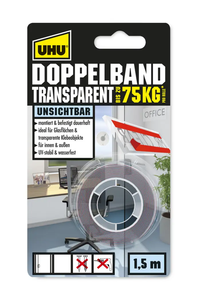 7000080-Article-pack-shot-front-straight-en-919-UHU-15m-DE-Doppelbandtransparent