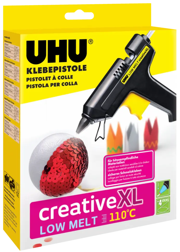 48615-UHU-Klebepistole-Low-Melt-110C-Creative-XL-4-Patronen-DE-FR-IT-PT-EN-300dpi-209x292mm-C-NR-14771