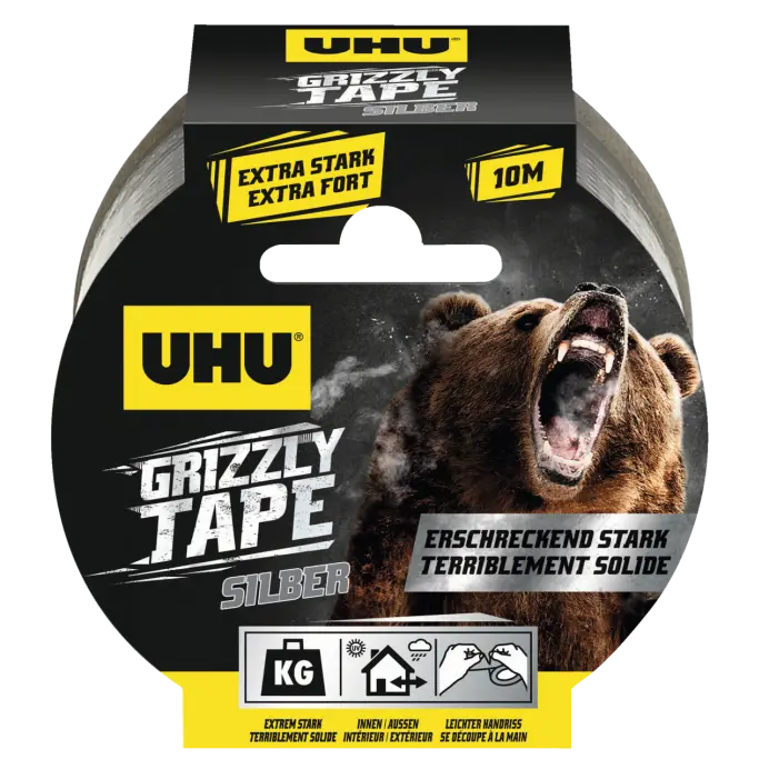 64608-UHU-GRIZZLY-TAPE-10m-silber-DEFRIT