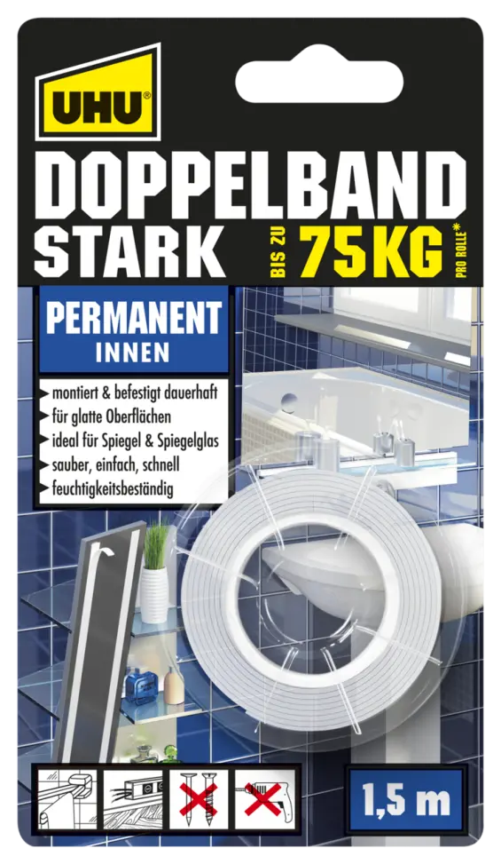 7000078-Article-pack-shot-front-straight-en-162-UHU-1x15m-DE-Doppelbandstark