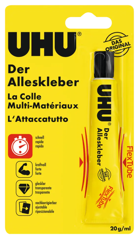 7003377-Article-pack-shot-front-straight-en-210-UHU-20G-ML-DE-FR-IT-UHUAPFLEXTUBEBS20G-MLX10L204