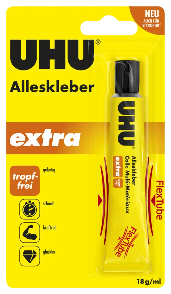 7001944-Article-pack-shot-front-straight-en-470-UHU-18G-ML-DE-APEXTRAFLEXTUBEBS18G-MLX10DE